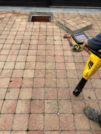 Poncelet-D-Vidange placement d'une camera-sonde